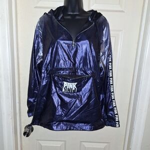 Pink windbreaker hoodie size XS